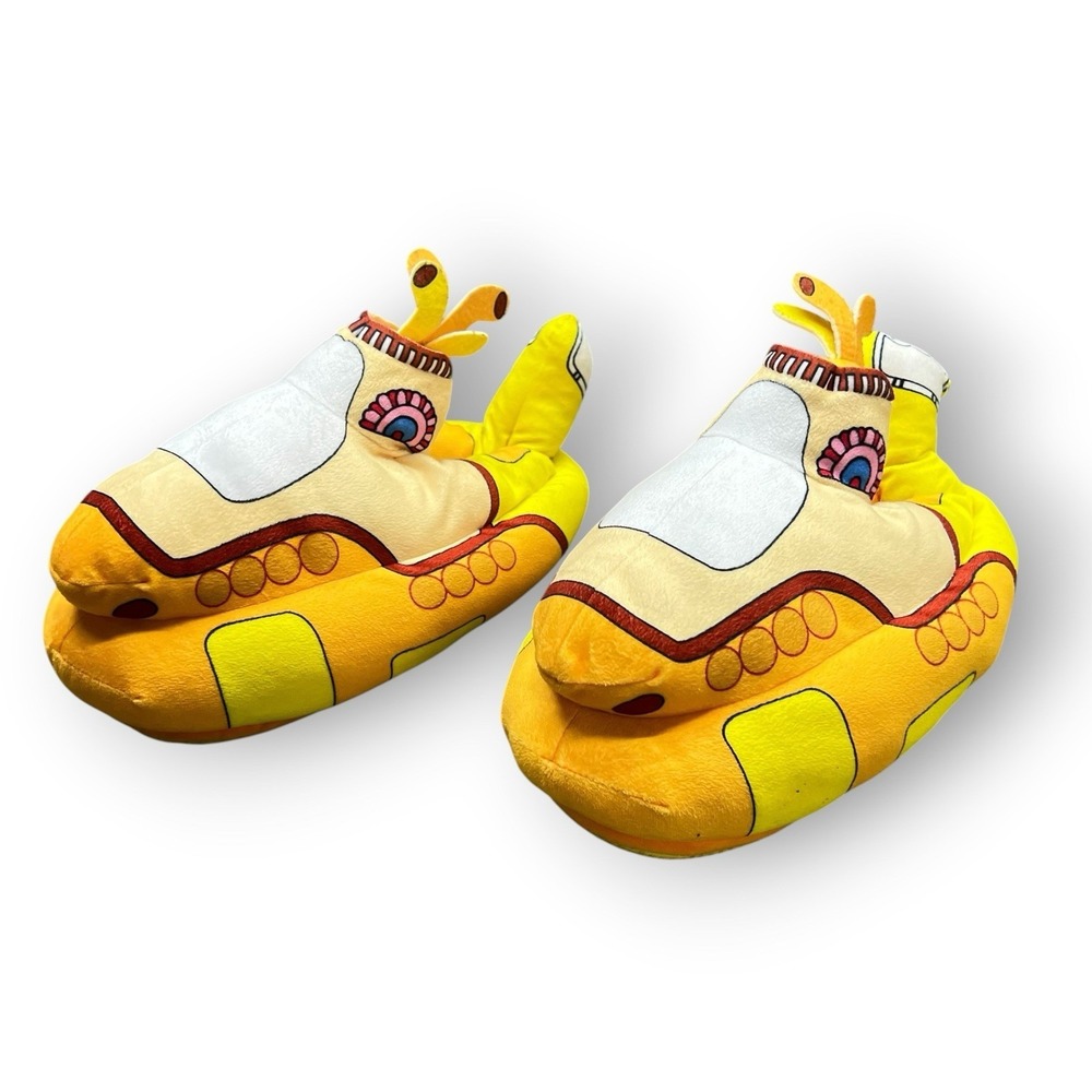 Beatles Yellow Submarine Plush Slippers Licensed 2019 Factory Entertainment M/L